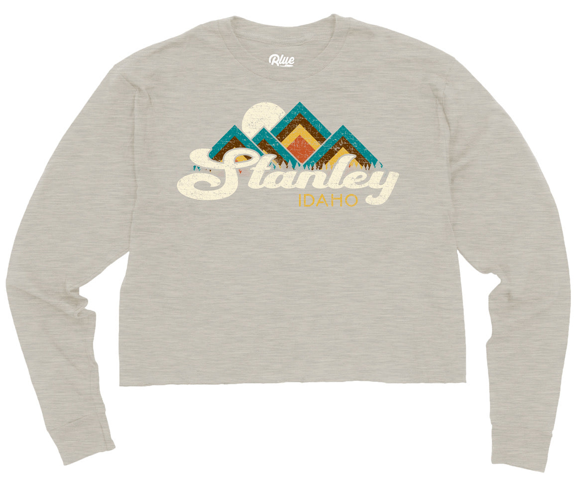 Women's Custom Long-Sleeved Cropped T-Shirt - Stanley Idaho