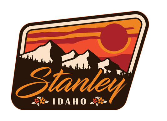 Sunset Mountains - Stanley Idaho - STICKER