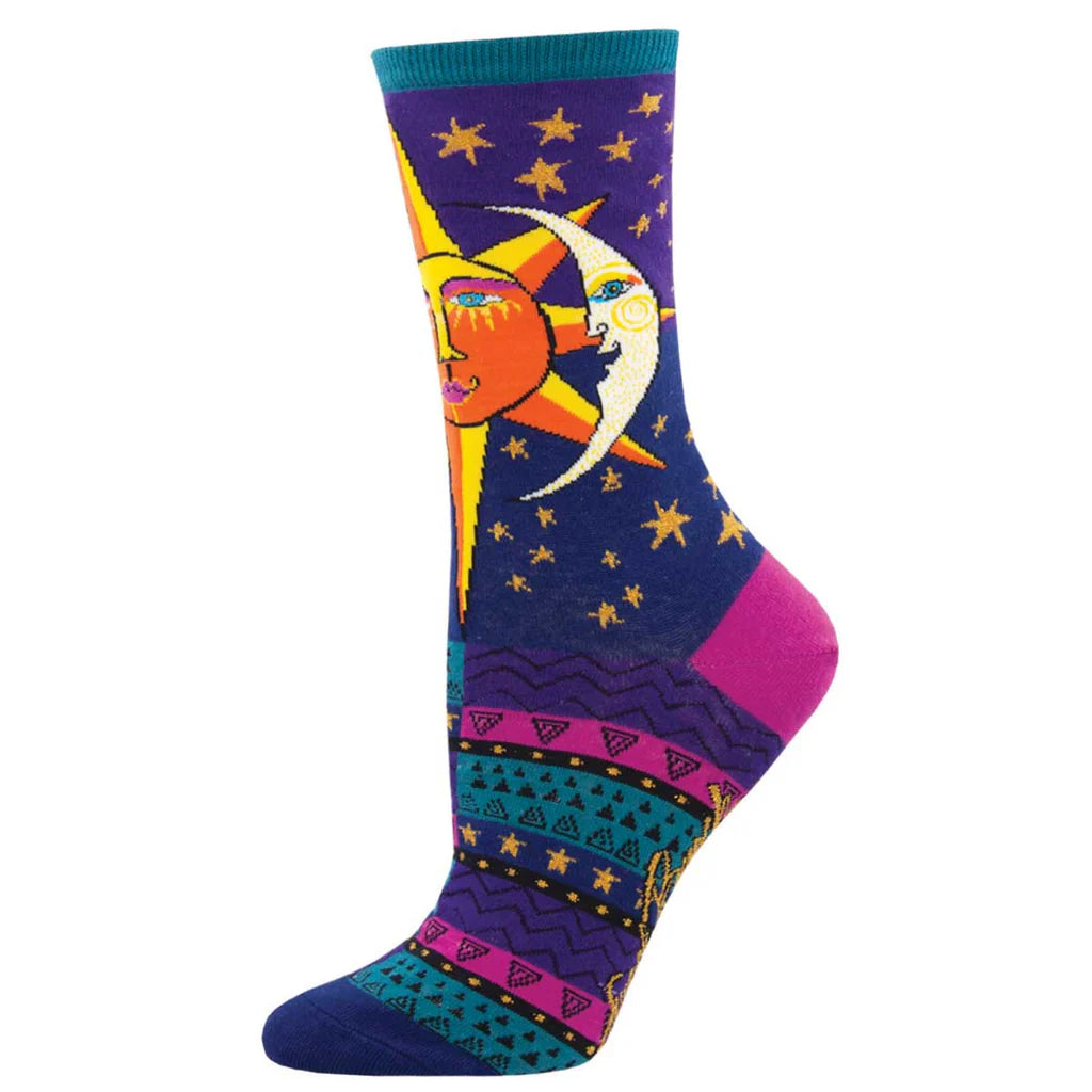 Women's Sun and Moon Socks from Socksmith