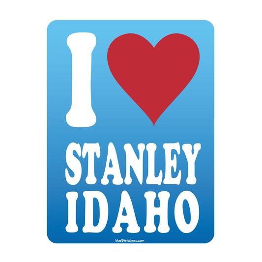 I heart stanley sticker