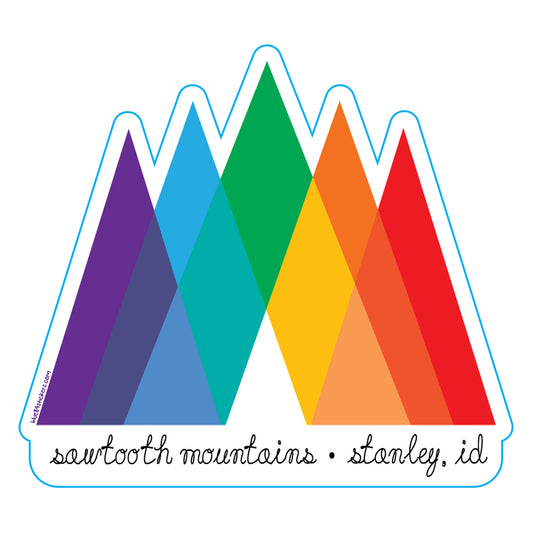 Rainbow Sawtooth mountains